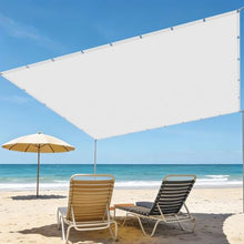 Custom Outdoor Sails for Shade Waterproof 20x26 FT Straight Edge with Grommets Ties Sun Shade Sail 98% UV Block for Patio, Pergola, Garden, Backyard-White