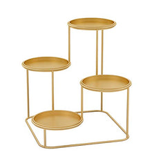 Multifunctional Flower Rack Metal Iron Plant Stand Garden Display Shelf Living Room Decoration Golden Storage Organizer