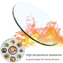 Table Top Tempered Kitchen Dining Table Top, Round Glass Table Protector Topper, Glass Round Replacement Protector Cover 400 Mm, Tempered Glass Table Top, Round Transparent Dining/Coffee/Garden Table