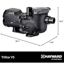 Hayward TriStar VS Variable Speed Pool Pump for In-Ground Pools, 1.85 HP