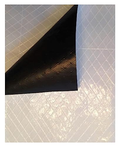 Farm Plastic Supply - String Reinforced Silage Cover Black/White - 6 Mil - (25' x 50') - Heavy Duty Polyethylene Plastic for Silage Cover, Bunker Cover for Farming, Agriculture