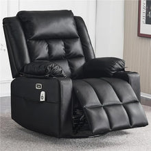 Power Swivel Rocker Recliner with Heat & Massage for Adults