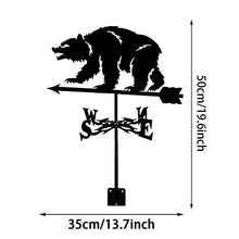 Animal Metal Weather Vane Garden weathervanes Wind Direction Indicator for Outdoor Yard Roof Mountain Decoration Cast Iron Wind Vane (Style 5) (Style 1)