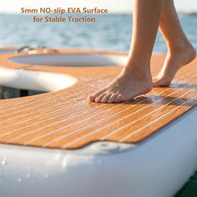 13x13ft Inflatable Sea Pool with EVA Non-Slip Surface, Thick PVC Inflatable Floating Swimming Pool for Yachts & Marine Use