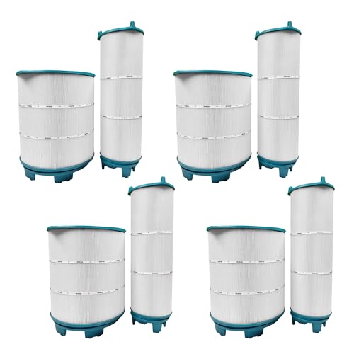Hurricane 4 Pack HF-STR-Set Advanced Pool Filter Cartridge Inner and Outer 21" Set - Replacement for Sta-Rite 25021-0200S & 25022-0201S System 3 S7M120 Set