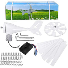 600W Wind Turbines Generator Fit for Home Park Street Light Power Plant Wind Generator with Controller 3 Blades 24v (8 Blades 12v) (5 Blades 12v)