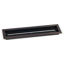 30"x 6" Linear Channel Oil Rubbed Bronze Drop-in Pan with Spark Ignition Kit - Natural Gas