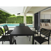 Compamia Artemis Outdoor Patio Dining Arm Chair in Black (Set of 2)
