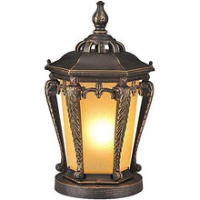 ZEELYDE Post Lights Outdoor,Vintage Waterproof Garden Lights Rust and Corrosion Outdoor String Lights Solar Column Headlights Modern Outdoor Grass Column Headlights Wall Lights Villa Garden Lights D