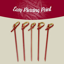 BambooMN 4.3" Bamboo Tea Knot Skewer Picks for Cocktails and Hors' D'oeuvres Party Supplies, 10,000 Pieces