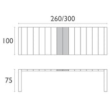 Compamia Vegas 118" Extendable Patio Dining Table in Black, Commercial Grade