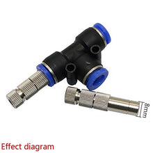 Pfeilzieher 0.2-0.6mm Garden Hose Quick Connect Copper Sprayer with Filter 8mm Slip Lock Quick-Connect Nozzles Greenhouse Cooling Misting Nozzles 30 PCs (Color : 0.5 mm Mist)