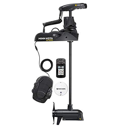 Minn Kota Ulterra Freshwater Electric-Steer Bow-Mount Trolling Motor with MEGA Down/Side Imaging & i-Pilot Link GPS, 80 lbs Thrust, 45" Shaft White