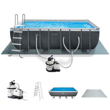 INTEX Ultra XTR 18ft x 9ft x 52in Above Ground Swimming Pool Set Bundle