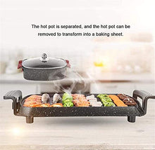 Korean BBQ Grill Large Teppanyaki Grill Electric BBQ Table Top Grill Cooking Plate with Adjustable Thermostat Control,Spatulas and Cool Touch Handles,Portable Nonstick Griddle