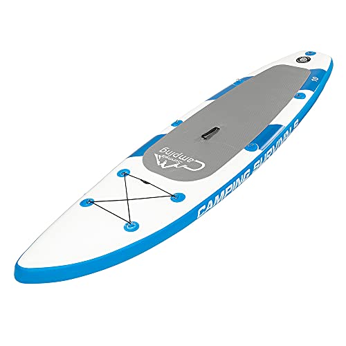 Camping Inflatable Stand Up Paddle Board Blue and White