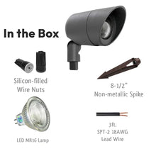 Westgate Lighting LED Directional Landscape Lights Die - Cast Aluminum Housing - IP67 Waterproof - 12V AC - 36° Beam Angle - All Accessories Included (12 Black)