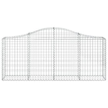 Arched Gabion Baskets 4 Pcs Galvanized Iron White Black Other