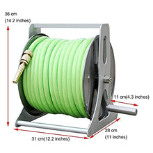 Garden Hose Reel Cart Small Portable Outdoor Cleaning Water Pipe Truck Wall-Mounted Pet Bath Reel Cart Garden Storage Set 20 m (40 m)