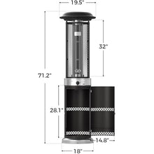BALI OUTDOORS Propane Patio Heater Stainless Steel Standing