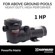 Hayward PowerFlo Matrix Pump – W3SP1592 – 1 HP with Industrial Basket & Thermal Overload Protection