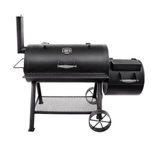 Oklahoma Joe's Longhorn Offset Charcoal Smoker and Grill with 1060 sq. in. Cooking Area in Black