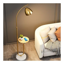 LUYOUBOZHU Floor Lamp Dimmable Floor Lamp with LED Bulb for Bedroom, Living Room, Office(Gold)