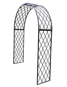 IBOWZ Metal Garden Arch Wrought Iron Garden Arbour, Heavy Duty Garden Arch Arbor Trellis, for Various Climbing Plant Roses Vines, Decorative Pergola Arbor, 7 Sizes