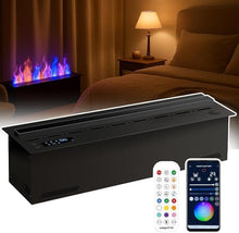 pedenencelia Upgraded 3D Water Vapor Fireplace with Humidifier Flame, Recessed Electric Fireplace with Water Connection Direct, Vapor Fireplace with Touch/Remote Control Timer Great Décor 80cm