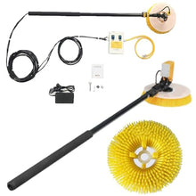 Ostreemaner Solar Photovoltaic Panel Cleaning Brush, 40mm Telescopic Rod Diameter,Mains Power,Photovoltaic Panel Cleaning Brush,Speed350/Min,30cm Diameter Brush Head,5.5M
