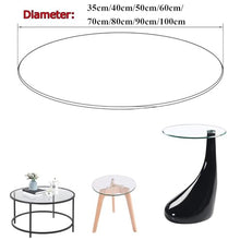 Pealihuy Glass Table Cover Protectors for Dining Table, Round Glass Table Top for Outdoor Patio Table, Clear and Heavy Tempered Glass Sturdy Wear-Resisting(100cm(40 in))