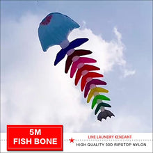 TiffyDance 10m 3D Soft Inflatable Fish Bone Kite Windsock