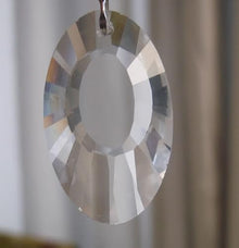 240pcs/lot 76mm Earring Shape Transparent Crystal Chandelier Part Pendant Crystal Chandelier Parts