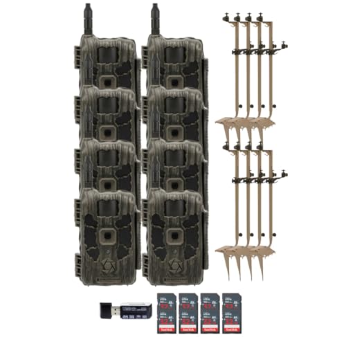 Stealth Cam 40MP Deceptor Max Cellular Trail Camera Bundle with Mounting Post, Card Reader & 32GB Memory Card (21 Items)