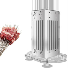 JYXYXSCP 49 Hole BBQ Grill Shish Kebab with Stainless Steel Skewers Brochette Beef Skewer Making Machine