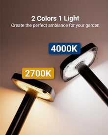 Sunco 48 Pack 2W LED Square Solar Pathway Walkway Driveway Backyard Patio Garden Outdoor Residential Super Bright Light, 120 Lumens, 2CCT 2700K Soft White/4000K Cool White, Dimmable, 3.7V
