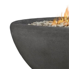 Home Square 2-Piece Set with Large Oval LP Metal Fire Bowl & Fire Glass