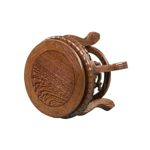 QUANGJN Pcs Plants Saucers Mahogany Flower Stand Stool Vase Flower Pot Ornaments Round Solid Wood Base Teapot Fish Tank Buddha Base Plant Pot Saucers,A