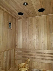 MCP Sauna Canadian Hemlock Wood Traditional Swedish Indoor Sauna Spa 48" 1-2 Person 6KW Heater
