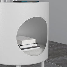 TQQEPOOL LED Floor Lamp with Table,Bedside Nightstand Shelves,Side Table with Reading Standing Light for Living Room,Bedroom,Bulb Included (Color : White, Size : 160 * 38cm)
