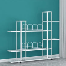 ZOCWJK Plant standLarge Plant Stand Metal Plant Shelf Corner Plant Holder Tiered Ladder Flower Stand Large Capacity Flower Pot Stand Window Plant Shelf for Living Room Balcony Fr,