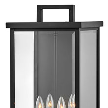 Hinkley Weymouth Extra Large Outdoor Wall Mount Rectangle Lantern, Black