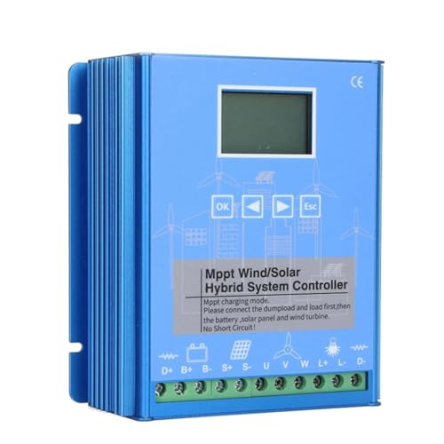 12V,HYZHANHONG 10000W Renewable Energy Controller MPPT Hybrid Boost Controller for Off-Grid Wind Solar Hybrid System Hybrid Charge Controller 12V-48V