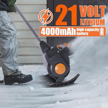 HYUIO Electric Snow Shovel/Snow Thrower,Cordless Handheld Electric Snow Blower,Cordless Snow Shovel,with Battery and Charger,Snow Blower Cordless,1Battery