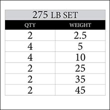 XMark TEXAS STAR 275 lb Olympic Weight Set with VOODOO Commercial Bar