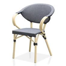 Borda Transitional 3-Piece Natural Metal Bistro Table and Chair Set