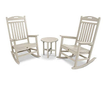 Trex Outdoor Furniture by Polywood 3-Piece Yacht Club Rocker Set, Sand Castle