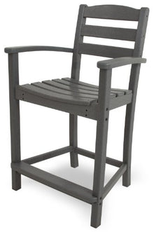 Polywood La Casa Café 5-Piece Counter Set Slate Grey