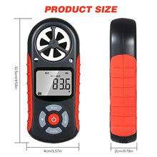 Digital Anemometer Wind Speed Chill Temperature Humidity Heat Index Dew Point Barometric Meter
