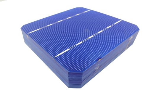 MISOL Mono Solar Cell 5x5 3.2w, Grade A, monocrystalline Cell, DIY Solar Panel, for DIY Solar Module